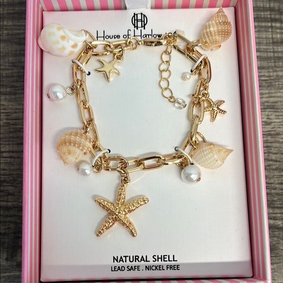 House of Harlow 1960 | Seashell/Starfish Charm Necklace & Bracelet - Picture 2 of 11